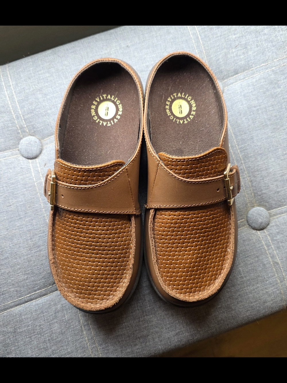 Brown Woven Leather Slip-On Women’s Shoes